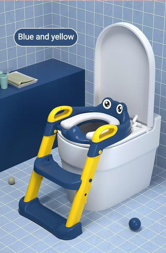Kids Potty Training Seat with Ladder – Foldable & Adjustable Toilet Trainer