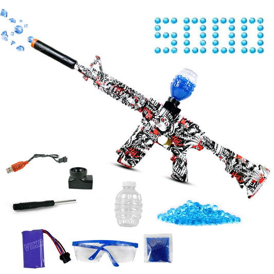Electric Gel Ball Blaster Toy Gun – 5000+ Water Beads | Rechargeable Automatic Shooting Set